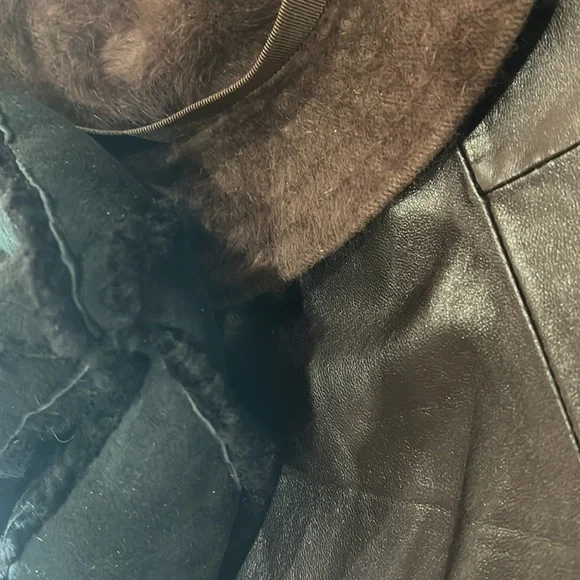 ALFANI Petite Leather Coat - Picture 8 of 8